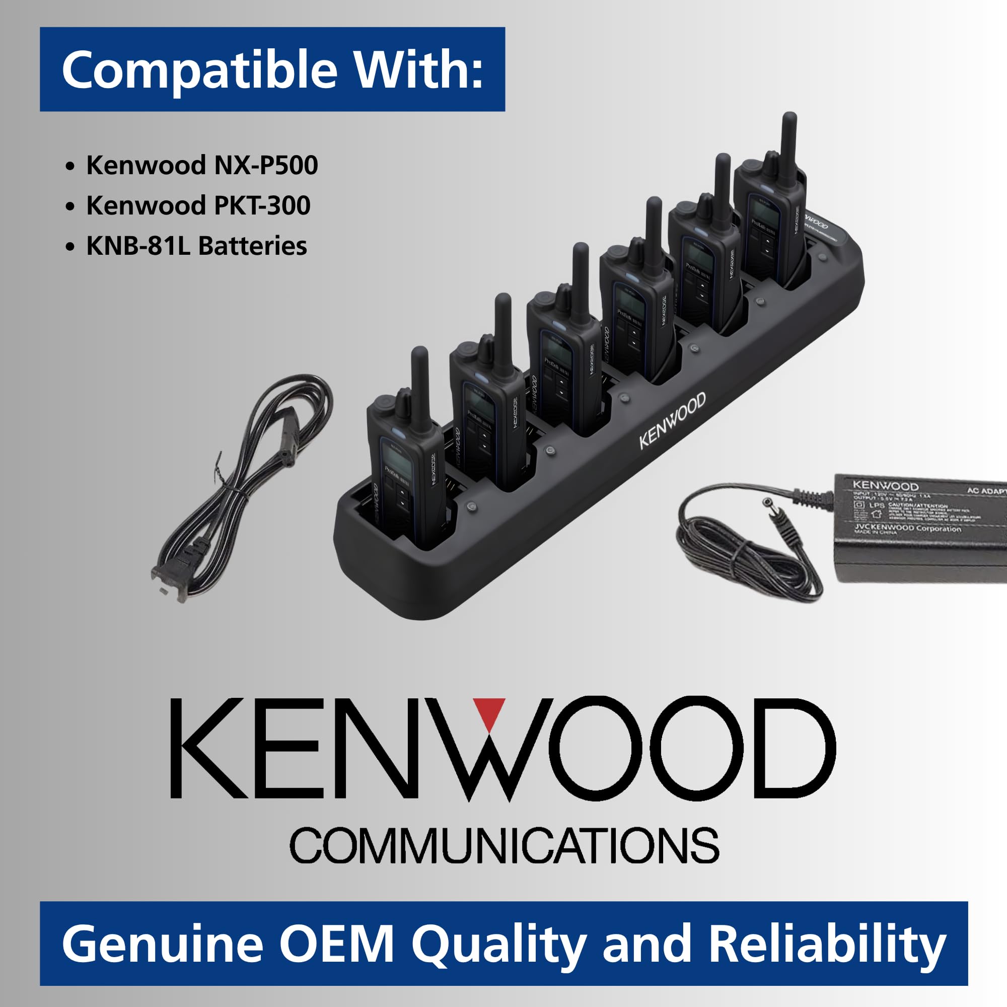 Amazon.com: KENWOOD KSC-506K Six-Unit Rapid Charger – Charge 6 NX